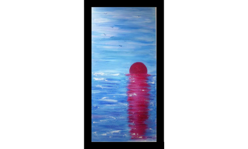 Magneta Sunset painting