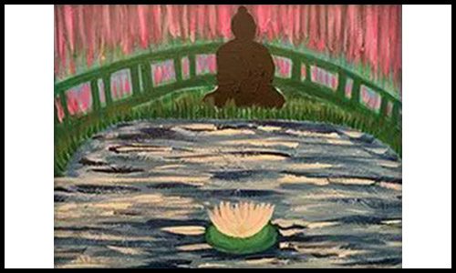 Peaceful meditation painting